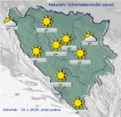 Danas u Bosni i Hercegovini pretežno vedro