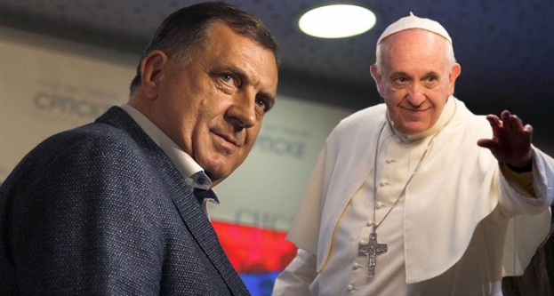 Dodik danas u posjeti kod pape Franje